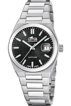 Lotus Reloj Automatic 18999/4 Negro Correa De Acero Inoxidable 316l, Hombre