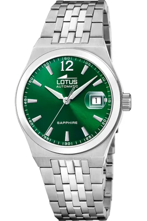 Lotus Reloj Automatic 19000/4 Verde Correa De Acero Inoxidable 316l, Hombre