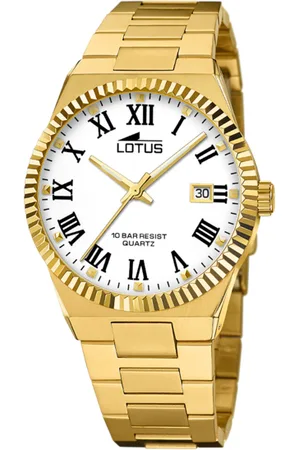 Lotus Reloj Freedom 18837/4 Blanco Correa De Acero Inoxidable 316l, Hombre