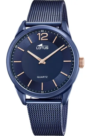 Lotus Reloj 18735/a Azul Correa De Acero Inoxidable 316l, Hombre