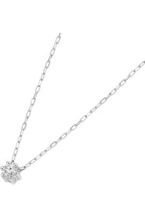 TIME ROAD Collar Con Colgante De Cluster De Diamantes En Oro De 9 Quilates