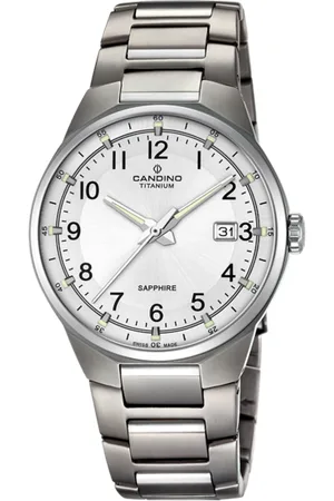 Candino Reloj Suizo Para Hombre, Colección Titanium Color Blanco C4605/1