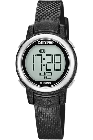 Calypso Reloj Digital Crush K5736/3 Negro Correa De Caucho, Mujer