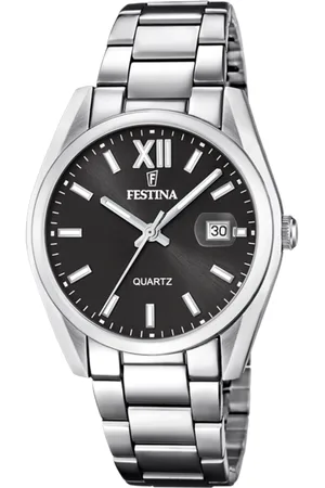 Festina Reloj Acero Clásico F20683/6 Negro Correa De Acero Inoxidable 316l, Hombre