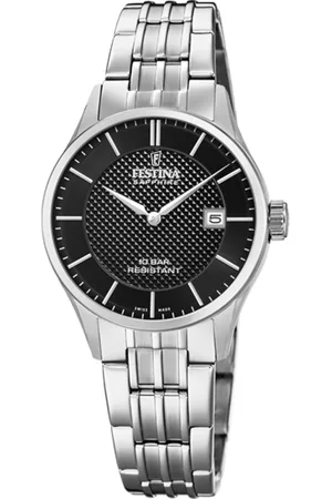 Festina Reloj De Mujer Swiss Made F20006/4 Con Esfera Negra