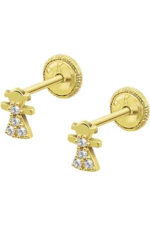 TIME ROAD Pendientes Mamá Hin00283 Oro, Infantil