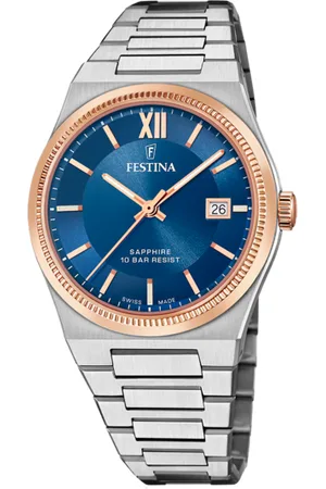 Festina Reloj De Hombre Swiss Made Rivé F20036/2 Azul