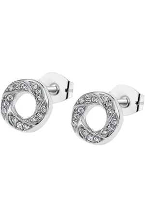 TIME ROAD Pendientes Ws02015 Plata, Mujer