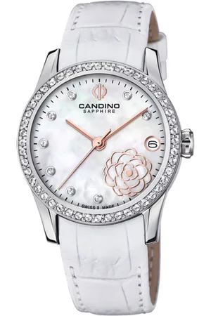 Candino Reloj Suizo Para Mujer, Colección Lady Elegance Color Blanco C4721/1