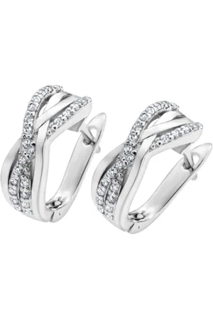 TIME ROAD Pendientes Ws01273 Plata, Mujer