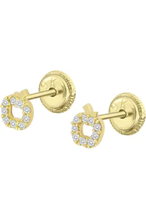 TIME ROAD Pendientes Naturaleza Hin00038/4 Oro, Infantil