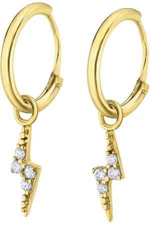TIME ROAD Pendientes Rayo Lg00227/10 Oro 9k, Mujer