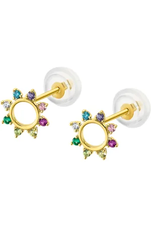 TIME ROAD Pendientes Hin00242 Oro, Mujer