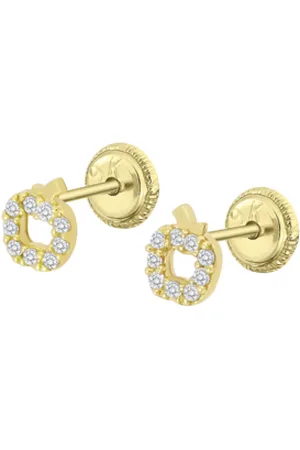 TIME ROAD Pendientes Naturaleza Hin00038/6 Oro, Infantil