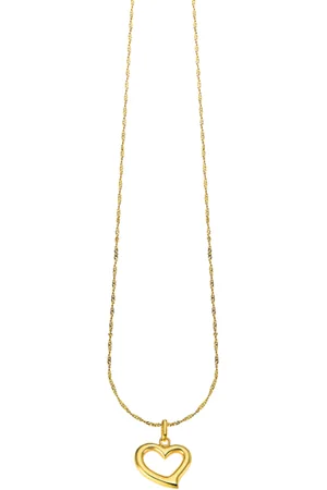 TIME ROAD Collar Corazon Lu00032/43 Oro, Mujer