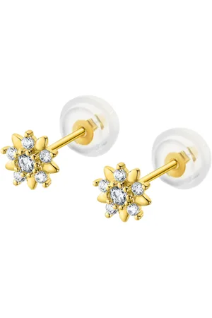 TIME ROAD Pendientes Hin00238 Oro, Mujer