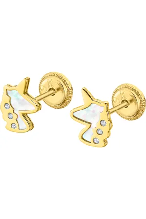TIME ROAD Pendientes Lg00293 Oro, Infantil