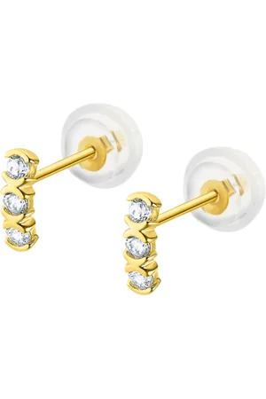 TIME ROAD Pendientes Hin00234 Oro, Mujer