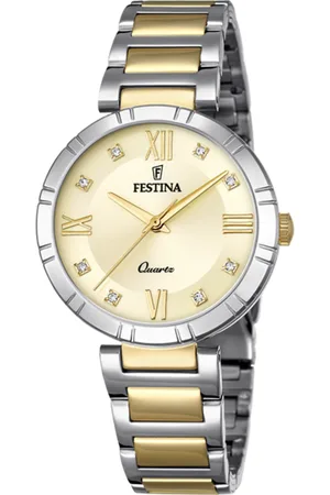 Festina Reloj De Mujer Mademoiselle F16937/b Con Esfera Dorada