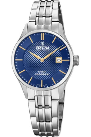 Festina Reloj De Mujer Swiss Made F20006/3 Con Esfera Azul