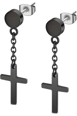 Lotus Pendientes Cruz Ls2175-4/2 Acero Inoxidable 316l, Hombre