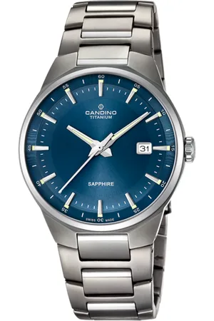 Candino Reloj Suizo Para Hombre, Colección Titanium Color Azul C4605/3