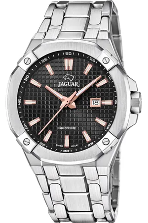 Jaguar Reloj Suizo Diplomatic Para Hombre, Color Negro J1009/4