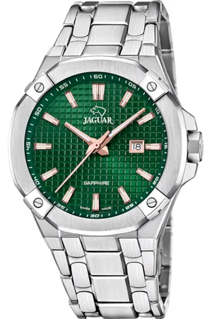 Jaguar Reloj Suizo Diplomatic Para Hombre, Color Verde J1009/3