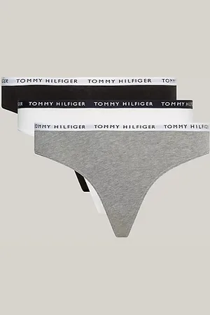 Tommy Hilfiger Pack de 3 tangas con logo en la cintura