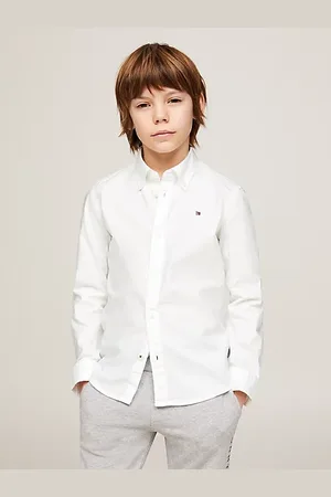Tommy Hilfiger Camisa de algodón Oxford elástico