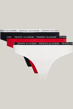 Tommy Hilfiger Pack de 3 tangas con logo en la cintura
