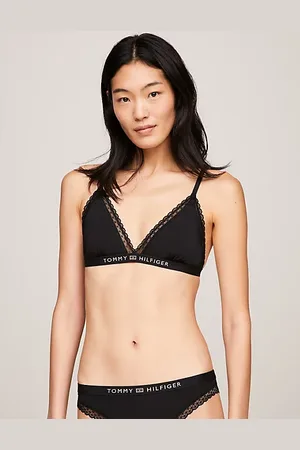 Tommy Hilfiger Sujetador triangular con encaje y sin forro