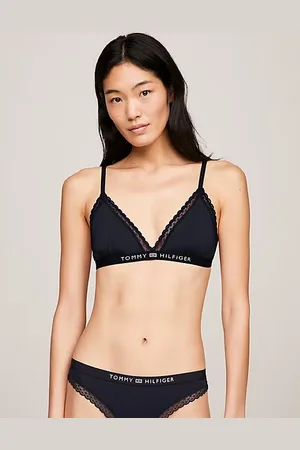 Tommy Hilfiger Sujetador triangular con encaje y sin forro