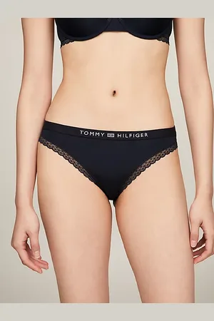 Tommy Hilfiger Braguitas con encaje tonal y logo