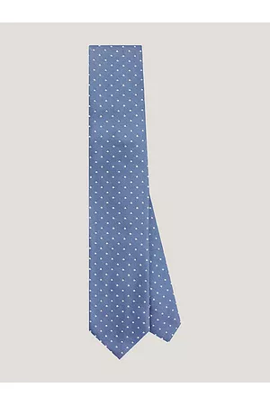 Tommy Hilfiger Hombre Corbatas y corbatín - Corbata en tejido Oxford de seda con puntos