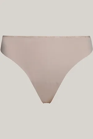 Tommy Hilfiger Tanga sin costuras con inscripción del logo