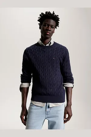 Tommy Hilfiger Jersey de punto trenzado con cuello redondo