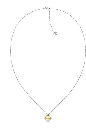 Tommy Hilfiger Collar de acero con orbe chapado en oro