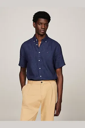 Tommy Hilfiger Camisa de lino con efecto lavado