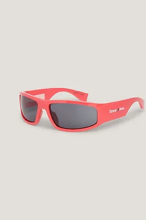 Tommy Hilfiger Gafas de sol rectangulares rosas