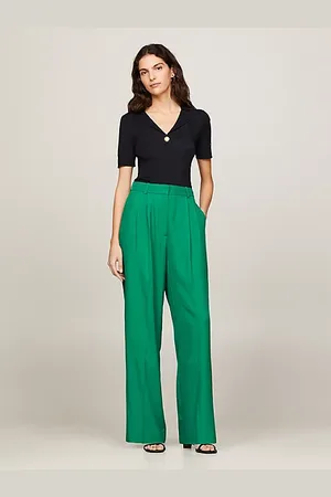 Tommy Hilfiger Pantalón de pernera cónica con talle alto