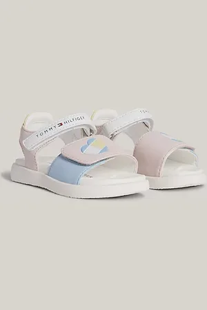 Tommy Hilfiger Sandalias color block con logo de corazón