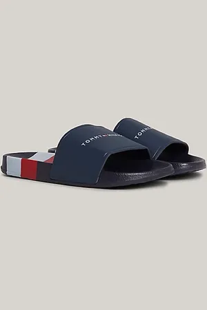 Tommy Hilfiger Chanclas con rayas y logo