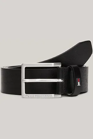 Tommy Hilfiger Cinturón de piel con logo esmaltado