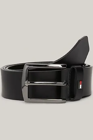Tommy Hilfiger Cinturón de piel con logo esmaltado