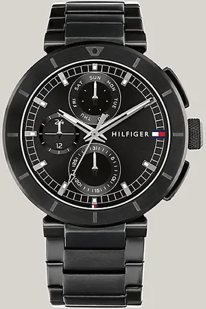 Tommy Hilfiger Reloj de acero con brazalete de eslabones