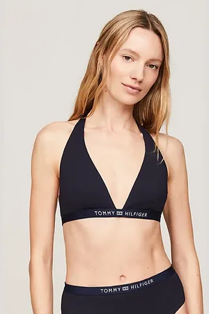 Tommy Hilfiger Parte superior de bikini con logo tonal