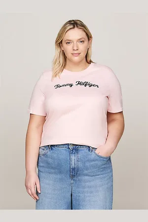 Tommy Hilfiger Camiseta con logo bordado en Script Curve