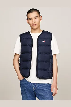 Tommy Hilfiger Chaleco ligero color block de plumón con logo