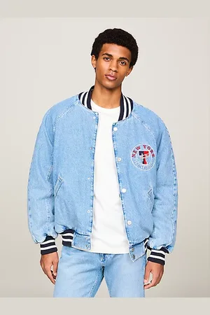 Tommy Hilfiger Cazadora bomber vaquera con letra Explorer